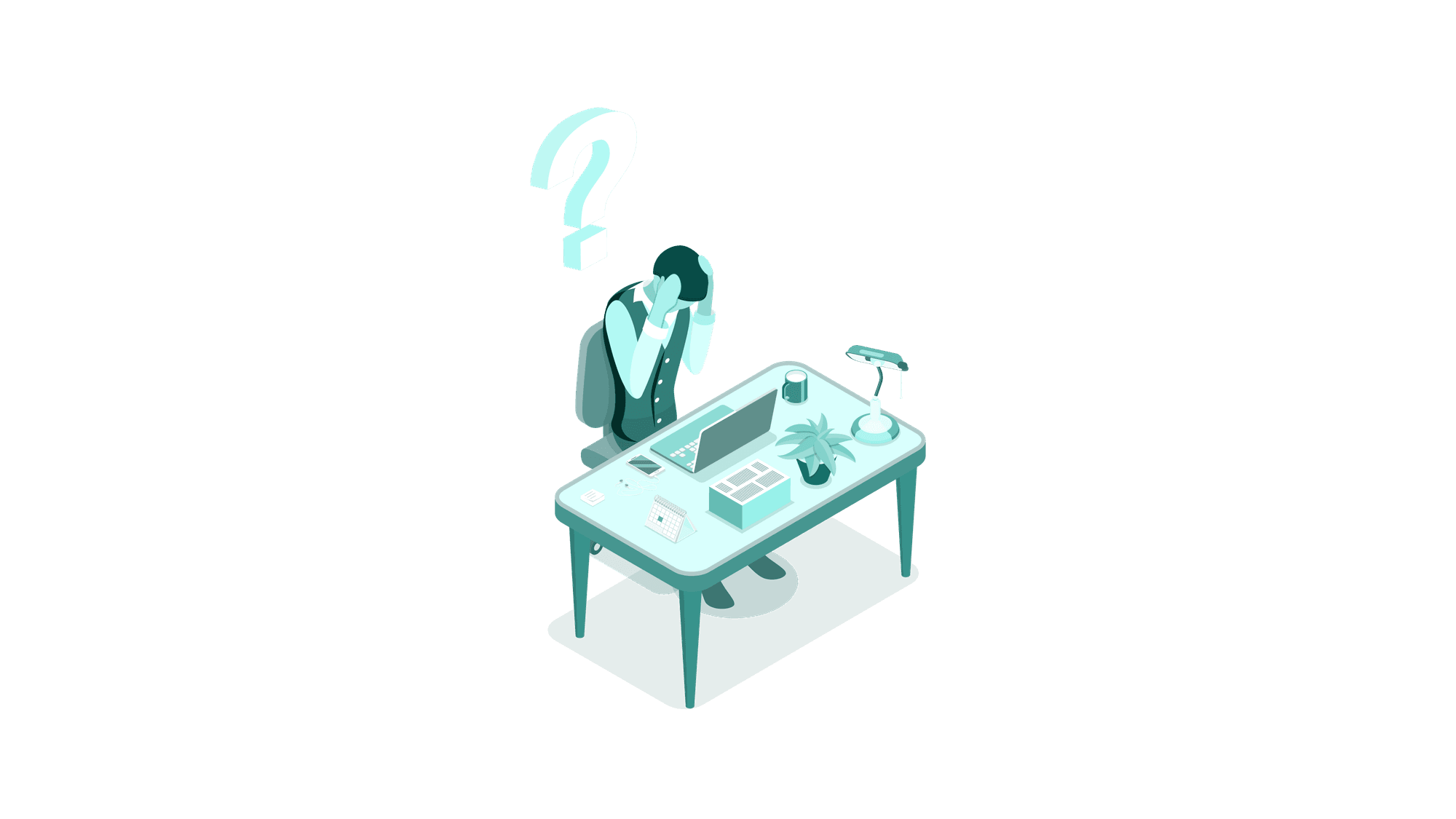Confused investor at a desk overwhelmed by fragmented tools