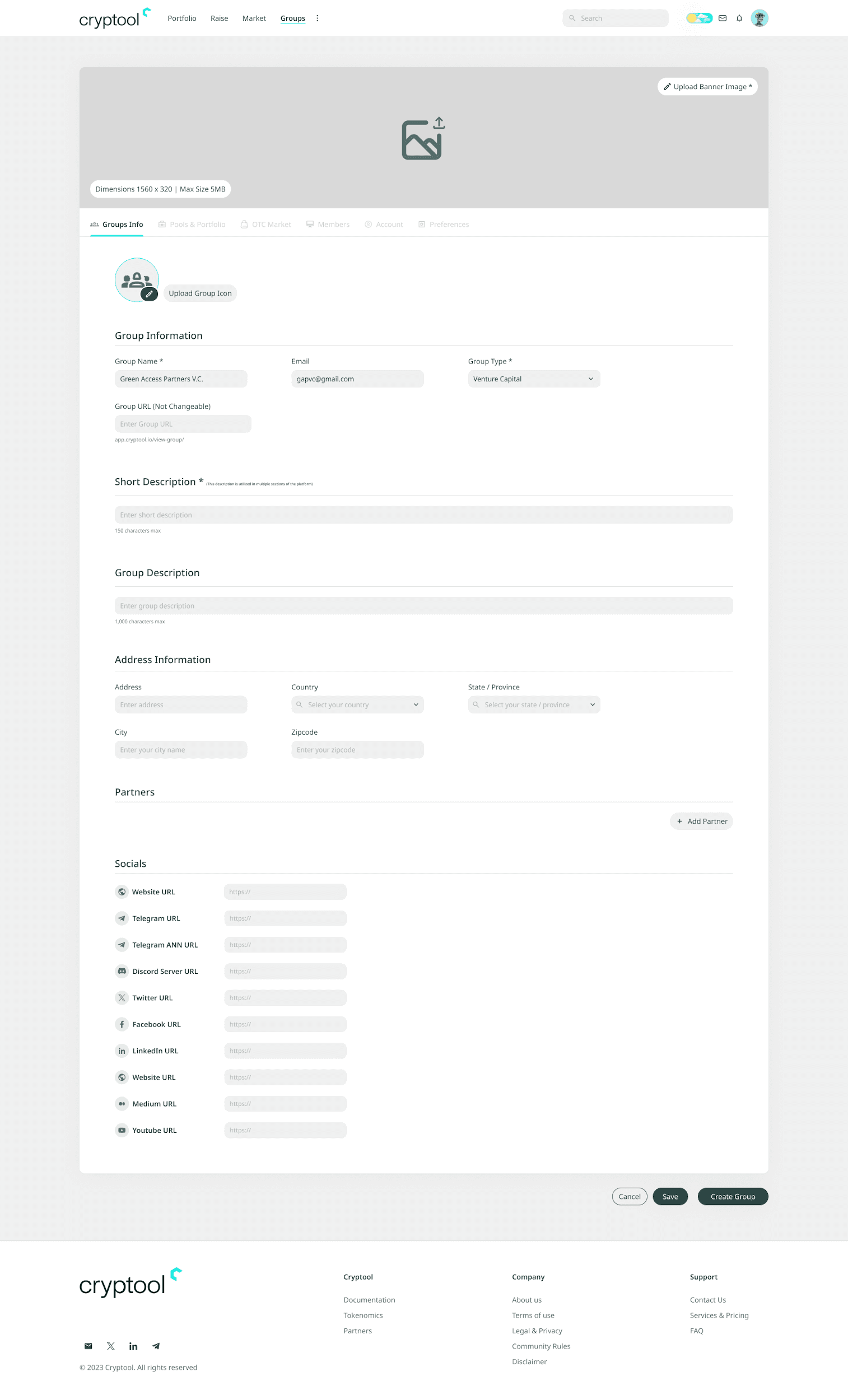 Create Groups: Tips before submitting