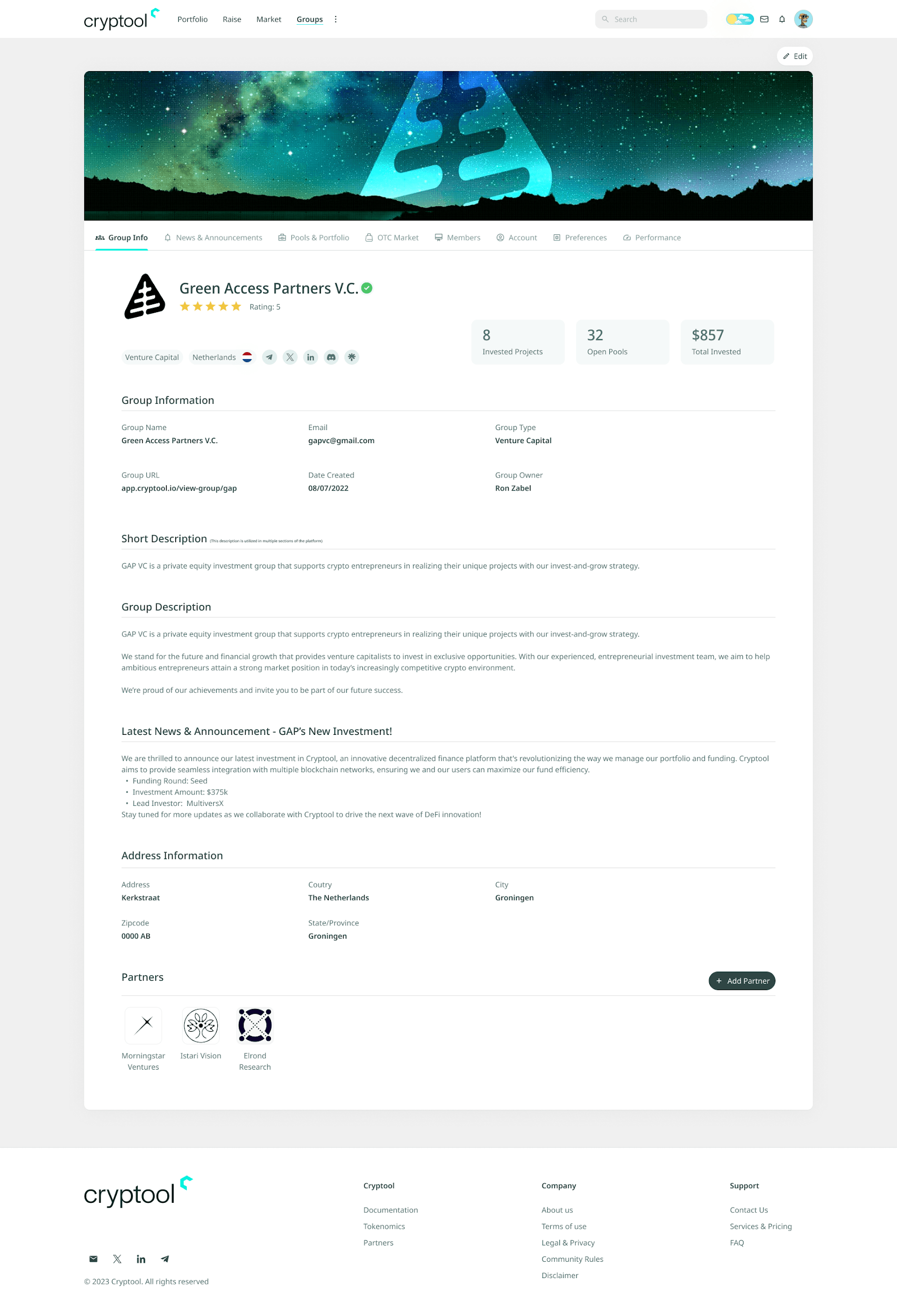 Group Info: How to access Group Info