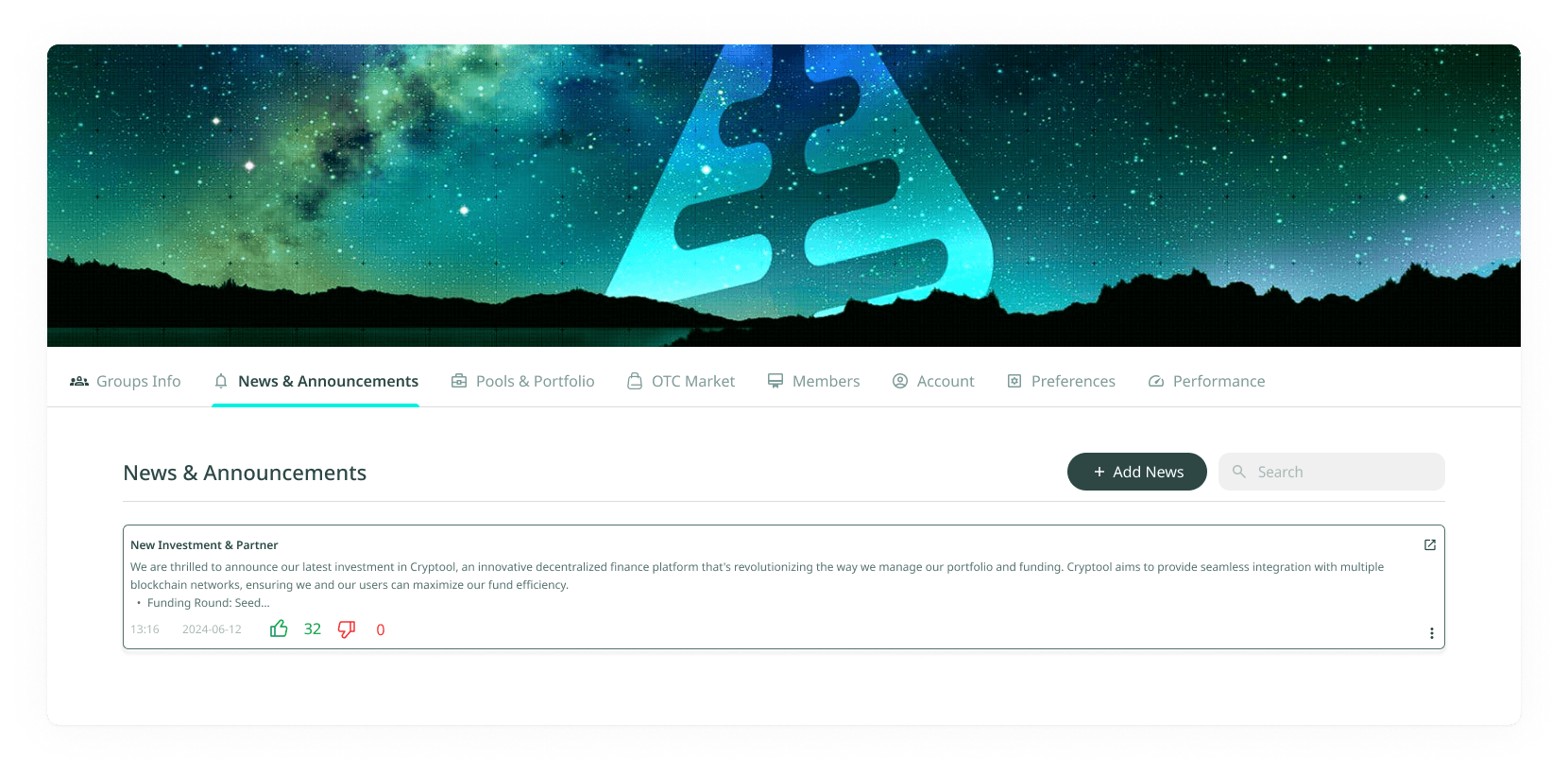 Group News: Required Fields