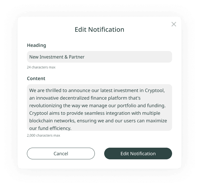 Group News: Required Fields